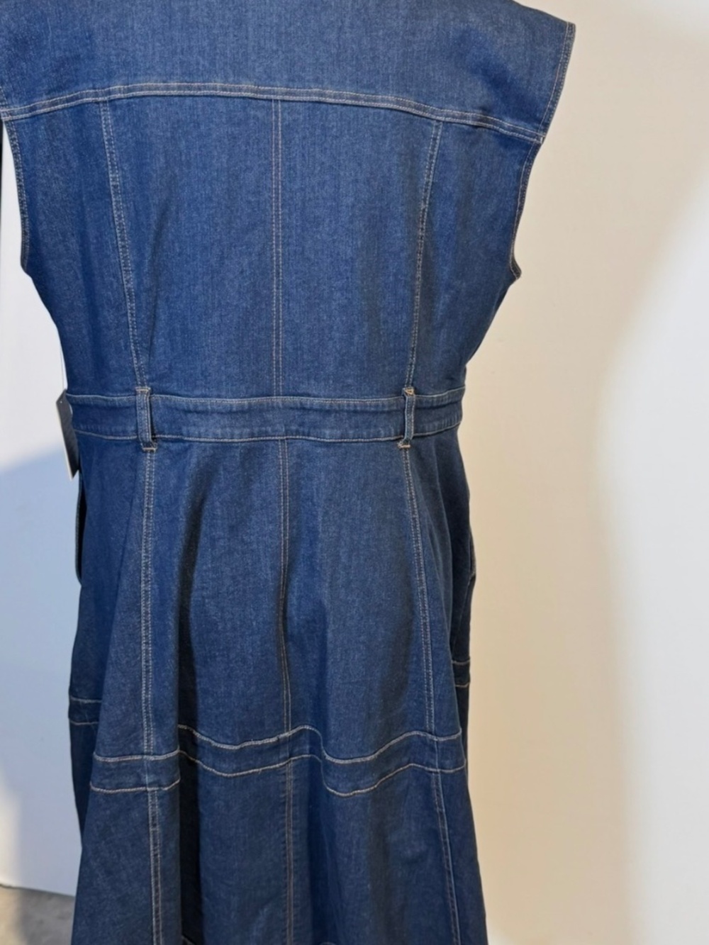 NWT Eloquii Sleeveless Denim Dress, Women's Plus Size 18 - Picture 10 of 10